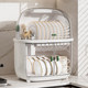 Kitchen drain bowl rack cupboard with lid and put bowl box set bowl plate chopstick tableware storage rack bowl chopstick storage box