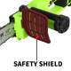 Charging outdoor lithium chain saw handheld home tree cutting saw electric chain saw outdoor tree saw electric tool