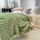 Rabbit plush blanket coral velvet blanket nap office sofa cover blanket solid color air conditioning shawl blanket bed sheet thickened