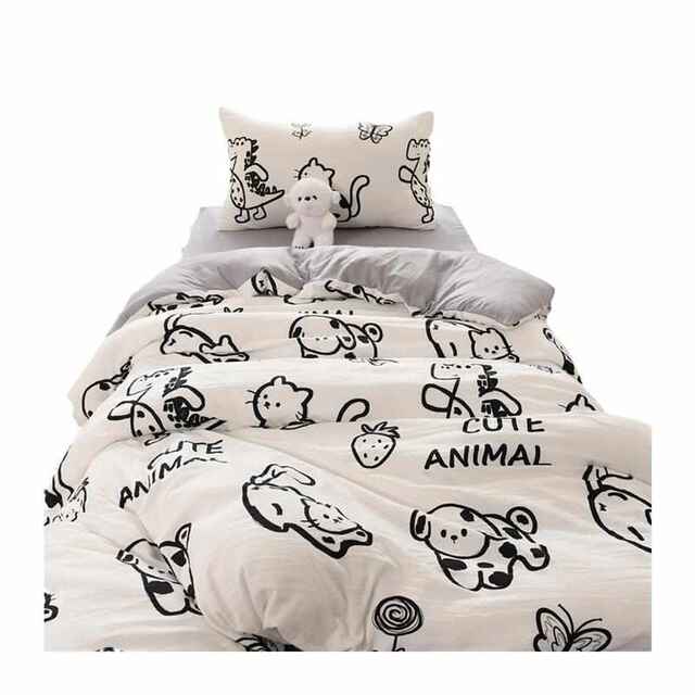 University dormitory bedding six-piece set high school bed sheets and quilt covers four-piece set bed accommodation set living manufacturer