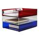 Acrylic document rack layered information storage box office desktop storage book frame A4 single-layer color multi-layer disk