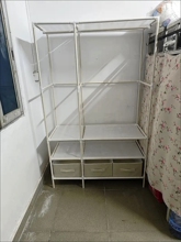 Wardrobe Closet Wardrobe Shelf Rack Renter-friendly Budget from Yomiego