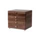 Fanhan Solid Wood Jewelry Box Retro High-end Light Luxury Large Capacity Black Walnut Jewelry Storage Box