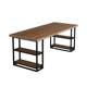 Office negotiation table and chair combination simple modern long strip solid wood work desk staff reception meeting computer desk