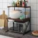 Floor-standing desktop countertop oven kitchen rack double-layer new rack seasoning rack storage microwave oven storage