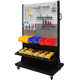 Hardware tool rack laminate material rack maintenance tool hanging board rack mobile tool display rack hole board rack shelf