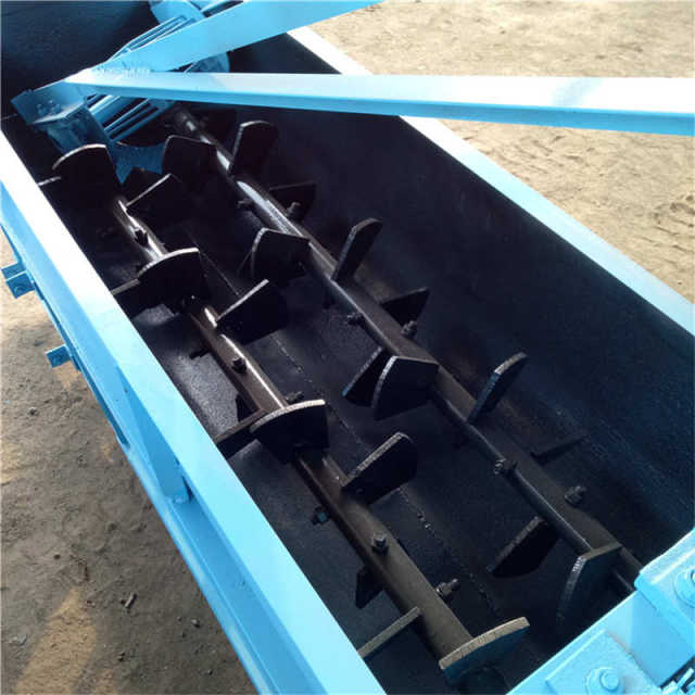 Coal slime double-shaft mixer continuous humidification coal powder mixer horizontal spiral dust mortar humidification mixer