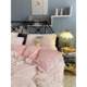 Winter Thickened Mink Velvet Bed Four-Piece Set Pink Coral Velvet Duvet Cover Girls' Bed Sheets Student Dormitory Three-Piece Set
