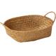 Hand-woven seaweed storage basket rattan fruit basket fruit vegetable snacks hand basket storage basket straw woven frame