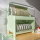 Dish storage rack with bowls and chopsticks storage box Household double-layer cupboard box Kitchen with bowls and trays with lid drain storage rack