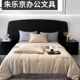 Cool water washing summer quilt sheet pillow case four-piece set double washing machine washing summer cool quilt air conditioning single quilt mountain gray