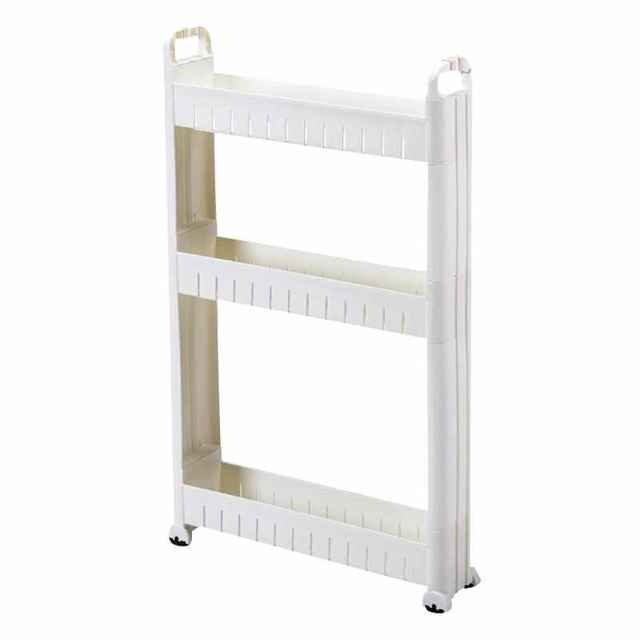Waterproof storage ultra-thin multi-layer floor rack kitchen ultra-narrow cabinet seasoning jar rack body storage joint