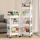 Cart storage rack for household kitchen fruit and vegetable movable vegetable basket rack for bedroom snack storage rack for bathroom storage rack