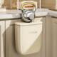 Trash can household large kitchen wall-mounted garbage storage bin toilet cabinet door hanging kitchen waste bin with lid