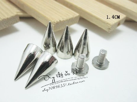 Туфли с аксессуарами, серебряная пуля, «сделай сам», в стиле панк, 14мм