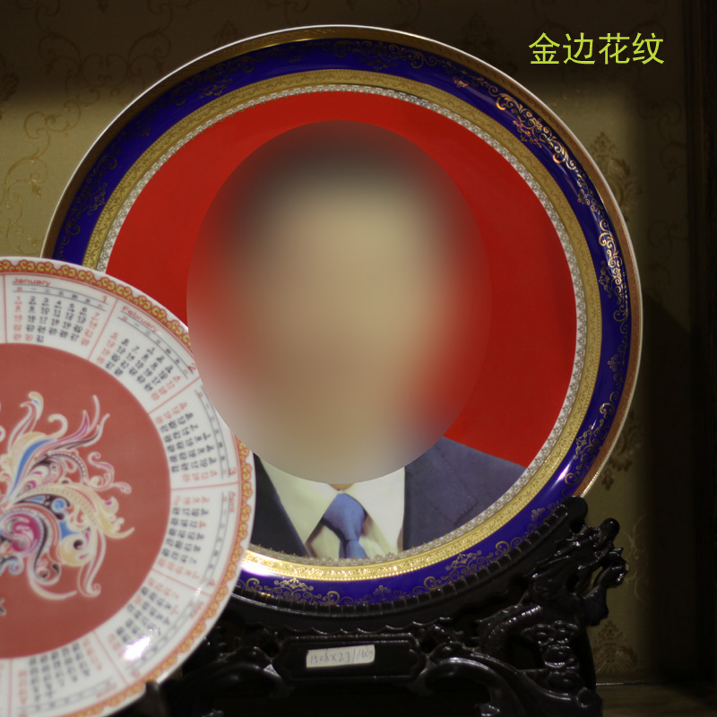 맞춤형 웨딩 도자기 접시 도자기 초상화 접시 본차이나 도자기 기념 접시 캐릭터 맞춤 접시 25 30