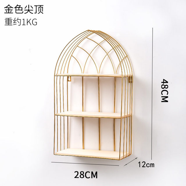 新品免打孔装饰品铁艺壁饰收纳墙壁壁挂宿舍神器墙上置物架m客厅