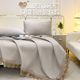 Bed sheets and mat three-piece set iced bean bean mat 2024 new summer mat ice silk bed Y hat summer soft mat