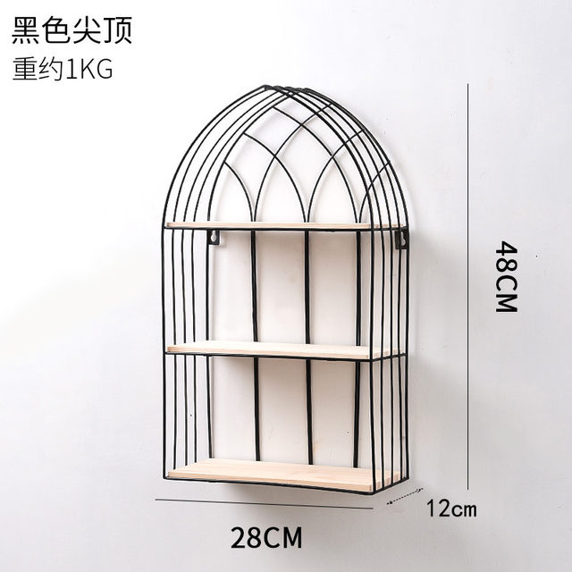新品免打孔装饰品铁艺壁饰收纳墙壁壁挂宿舍神器墙上置物架m客厅
