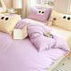 Class A full cotton 100 bed four n-piece set 2025 new cute girl's heart sheet quilt cover bed fittings bedding