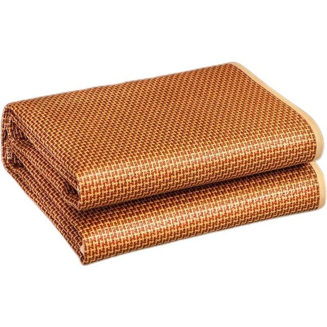 Cool mat three-piece set 1.5 meters 1.8 meters bed sheets for people with foldable ice silk mat ice and wicker mat 0