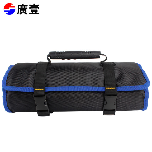 新款广一加厚多功能工具包卷筒式插袋水电工家电维修帆布手提收纳