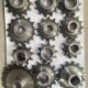 The complete collection of 4-minute sprockets of hay cutter accessories, the complete collection of horizontal weed cutter and silk kneader sprockets and chain gear accessories