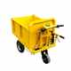 New electric trolley multi-function construction site breeding plant tool flat pallet three-wheel electric hand push gray