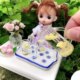 Mini Baby House Furniture Simple and Atmospheric Scene Props Handmade Miniature World Glass Teapot Model Tea Cup