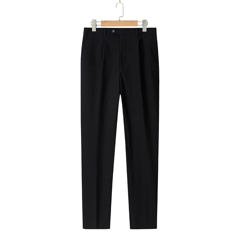 31 32 SIZE TROUSERS CLEARANCE  WOOL STRETCH BLACK TROUSERS AUTUMN WORK MENS PANTS DAD TROUSERS CUT LABEL 5147