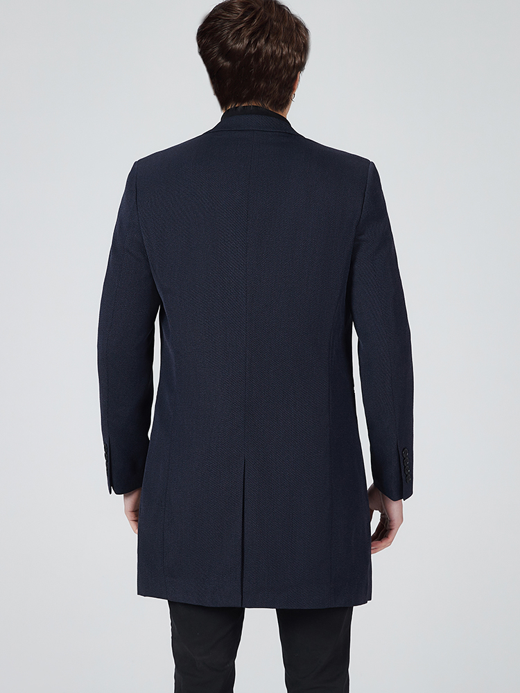 MID-LENGTH WINDBREAKER SUIT SPRING AND AUTUMN WOOL SUIT IRON-FREE MENS COAT JACKET YOUNG MENS WINDBREAKER TIDE 7119