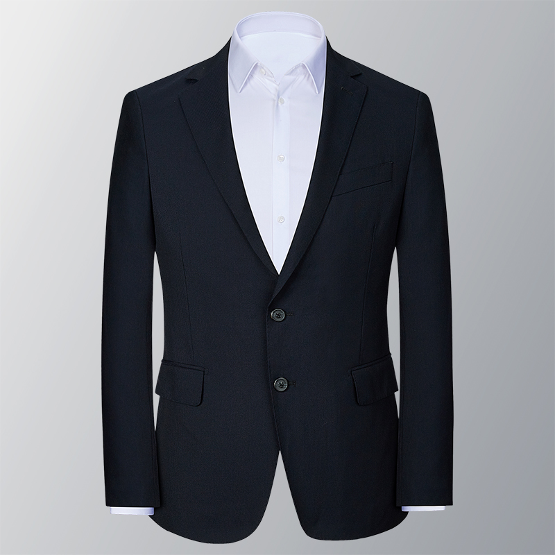 AUTUMN IS NEW  LUOJIA BUSINESS CASUAL PROFESSIONAL WORKWEAR WOOL WRINKLE SUIT SUIT BLUE MENS SPRING WEAR TIDE 3003