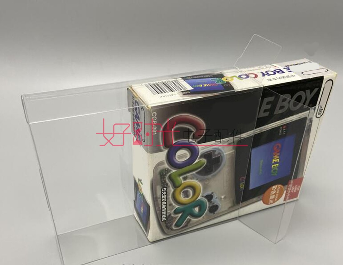 GBC 스토리지 박스 게임 보이 게임 콘솔 투명 상자 보호 커버 스토리지 컬렉션 디스플레이 박스