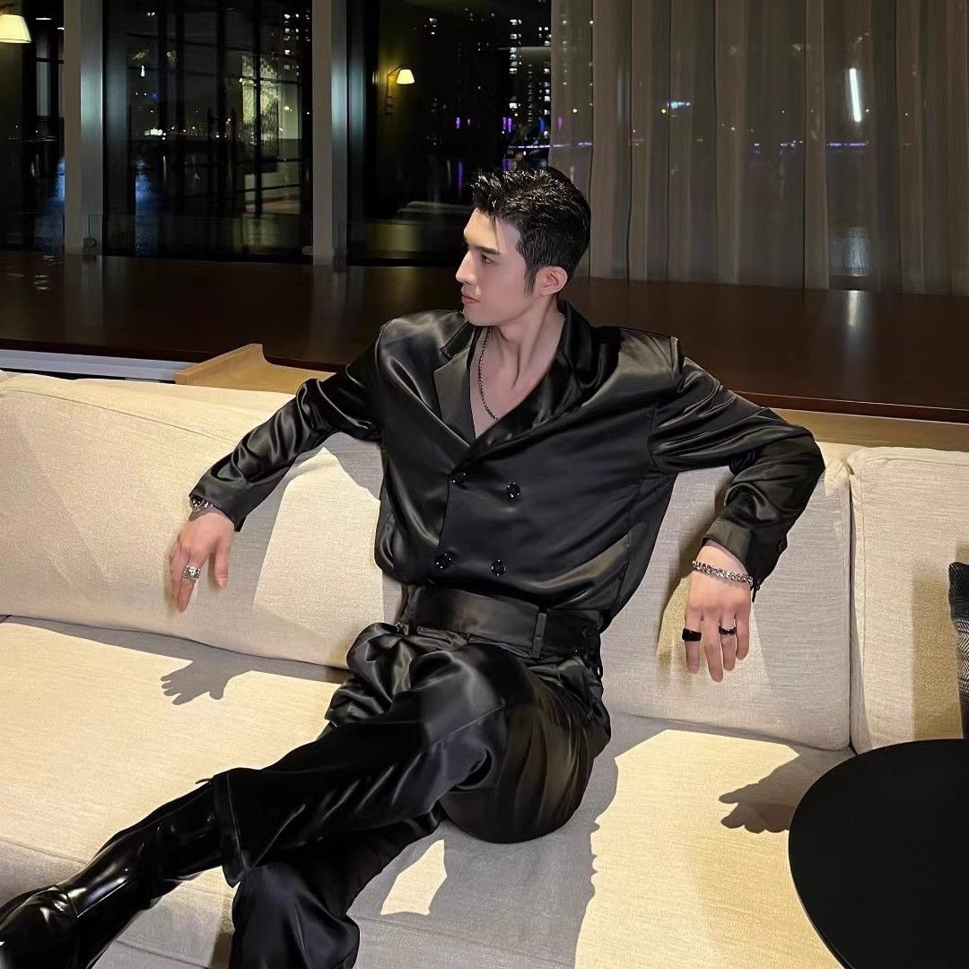 2023 SPRING AND SUMMER NEW HIGH-QUALITY YUPPIE NICHE HIGH-END FASHION AND VERSATILE TEMPERAMENT SUIT MENS KOREAN VERSION