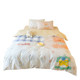 Ins cute cartoon all-cotton four-piece set pure cotton sheet quilt cover 1.5m student dormitory 1.8 bedding