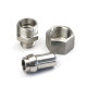 Cone seal welded type direct through cone threaded pipe joint JB6381.3 ZG threaded stainless steel hydraulic joint