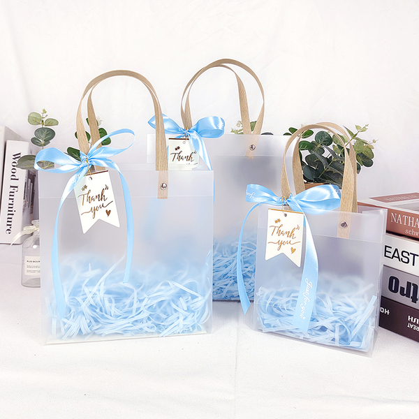 节日礼品袋伴手礼幼儿园儿童生日礼物开业回礼包装透明结婚手提袋