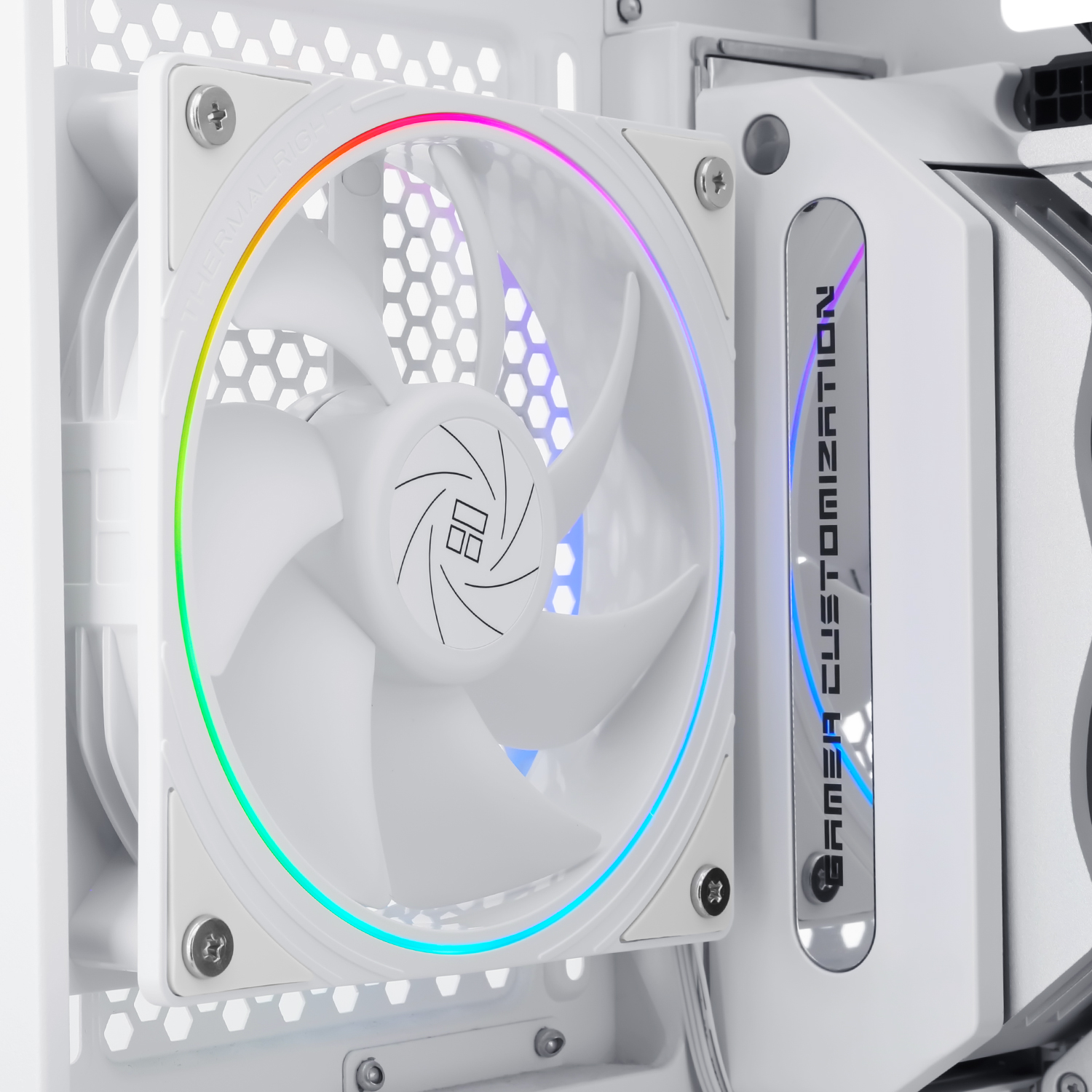 LIMIN TL-S12-W NEW WORK BAG CASE FAN 12CM COMPUTER HALO FAN WHITE ARGB FAN APERTURE