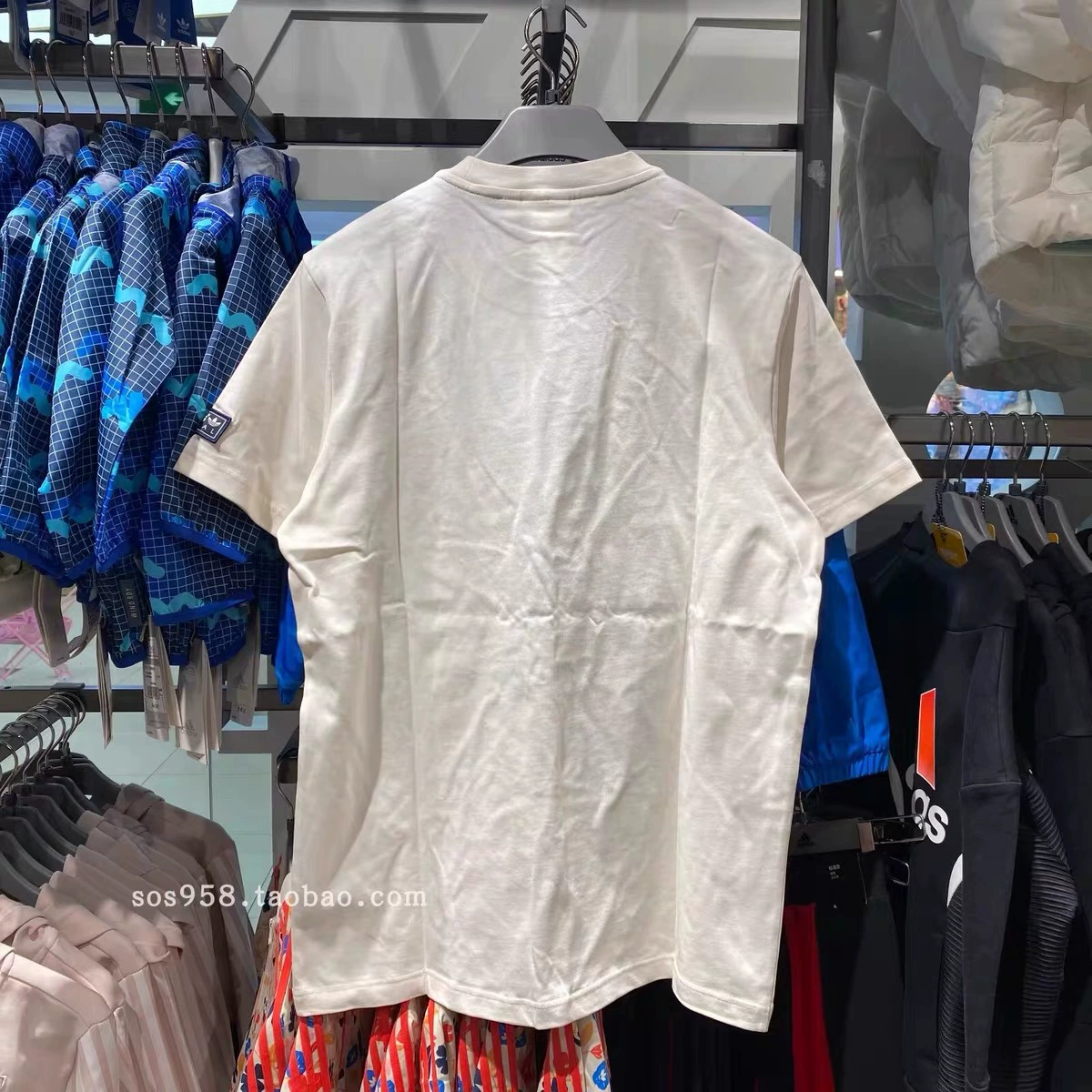 Adidas, классическая ретро футболка с коротким рукавом