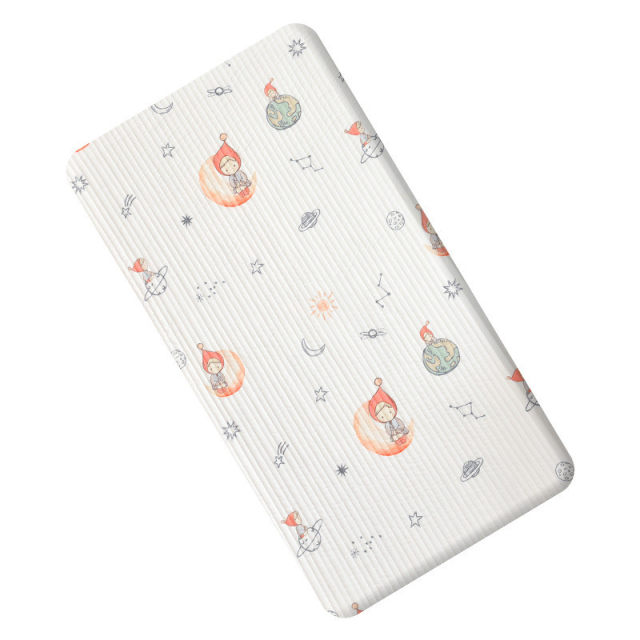 Baby pure cotton gauze quilted printed bed covers children's bed anti-slip sheets kindergarten baby lunch break mattress wholesale