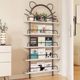 The rear door shelf is extremely narrow storage and simple bookshelves for children's iron art picture books floor-mounted wall-mounted storage and free shipping