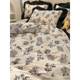 Jw new Hepburn style light luxury ins French retro rich summer four-piece quilt cover skin-friendly nude sleeping sheets