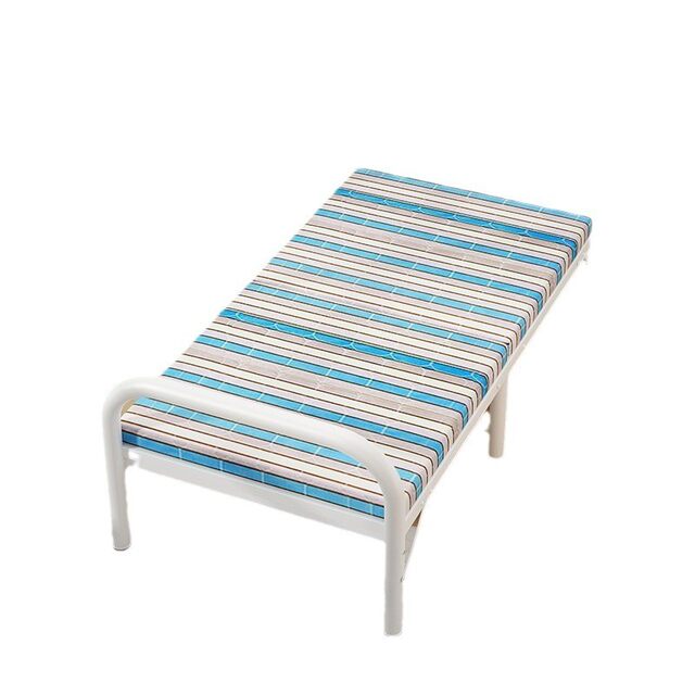 Iron bed single bed thickened reinforced storage can be detached folded and folded. It can be raised. It can be white.
