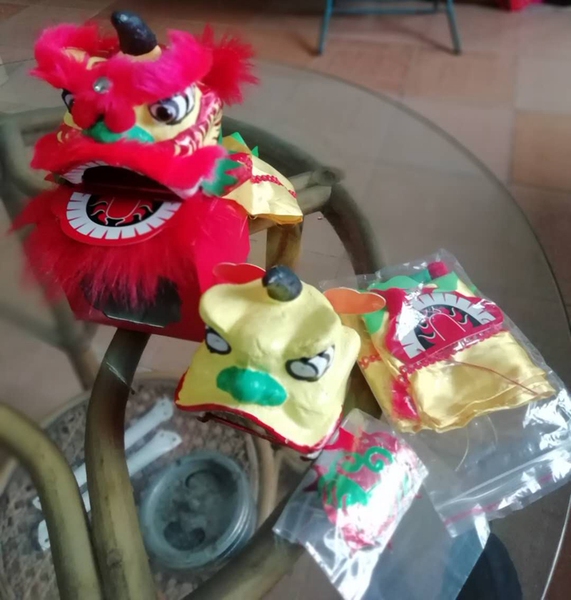 海浪乐器 DIY醒狮拳头狮醒狮手工醒狮饰品舞狮头舞狮道具舞狮儿童