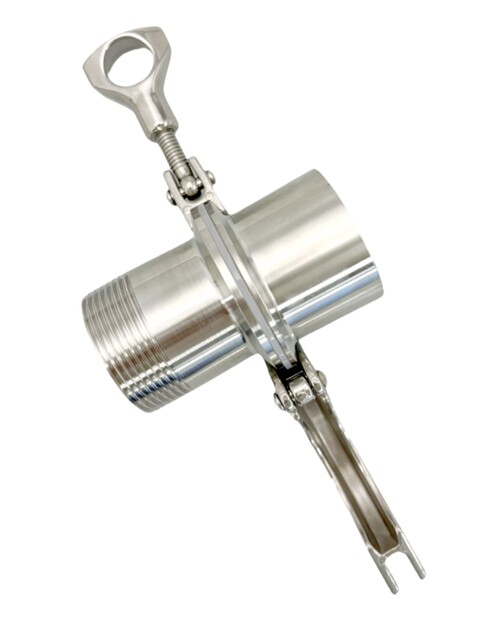 304 stainless steel quick-load inner and outer wire set hygienic fast-connect chuck thread joint clamp fast thread clamp fast thread