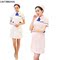 NURSE UNIFORM SHORT SLEEVE SUMMER FEMALE KOREAN VERSION SEMI-PERMANENT SLIM WHITE COAT DOCTOR PHARMACY POWDER BEAUTY SALON TEACHER OVERALLS