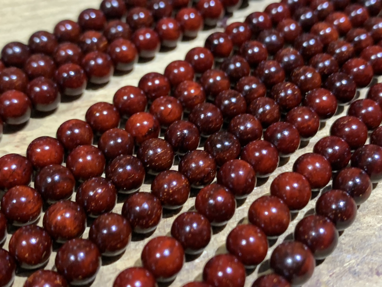 인디언 작은 잎 자단 6MM108 별과 물고기 비늘 가득한 새상품