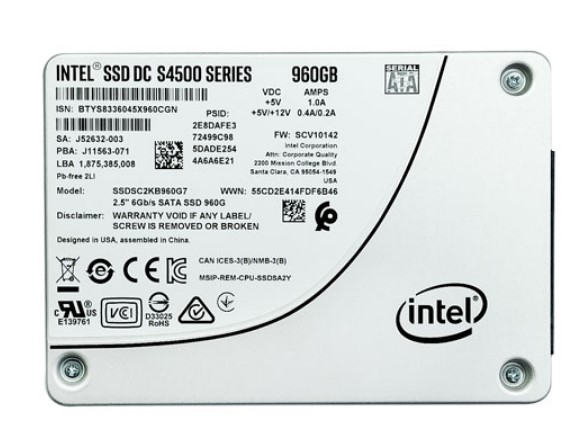 새로운 INTER|INTEL SSDSC2KB960G7 솔리드 스테이트 드라이브..