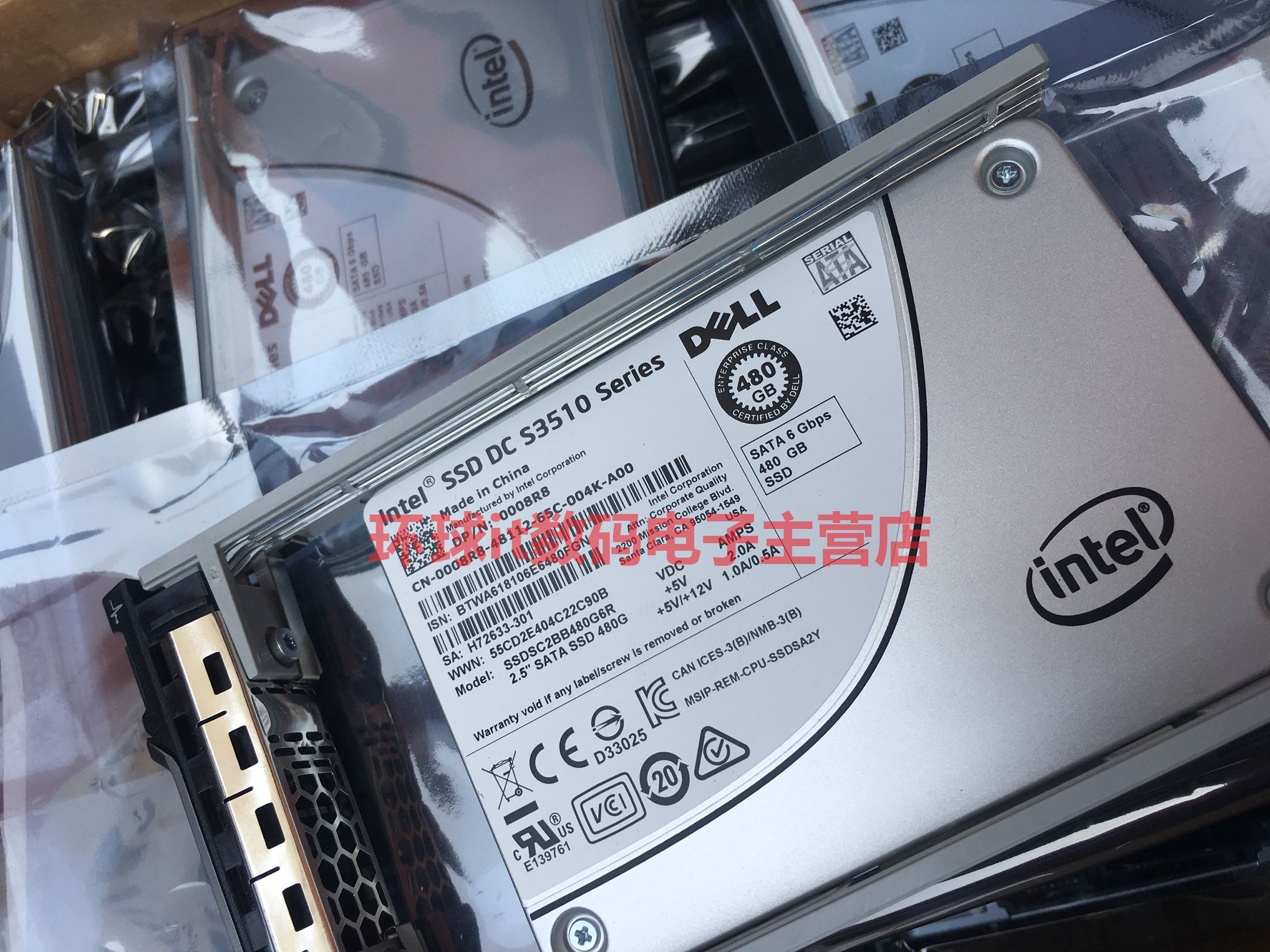 DELL R740 R740XD R820 R830 기업용 솔리드 스테이트 드라이브 480G SATA 2.5 SSD