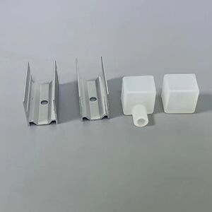 Silicone Light Strip Clip, Silicone Sleeve, Silicone Light Strip Special Fixing Aluminum Clip, Waterproof End Cap for Li